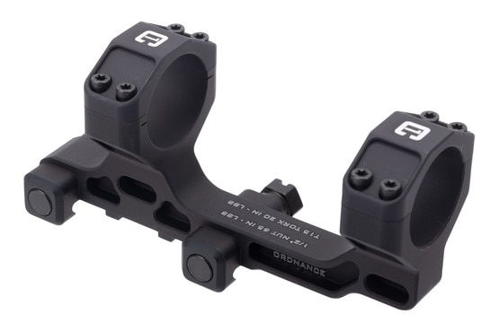 Badger Ordnance Condition One Modular Mount 30mm Scope Mount - 1.7" Lower 1/3 Height - Black